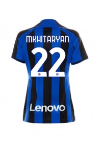 Inter Milan Henrikh Mkhitaryan #22 Fotballdrakt Hjemme Klær Dame 2022-23 Korte ermer